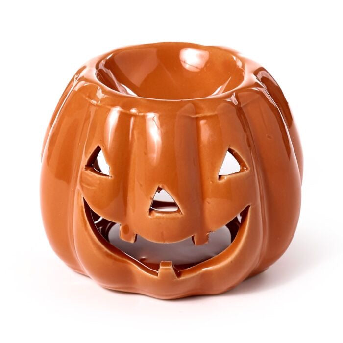 Quemador de Cera y Aceite de Cerámica con Forma de Calabaza