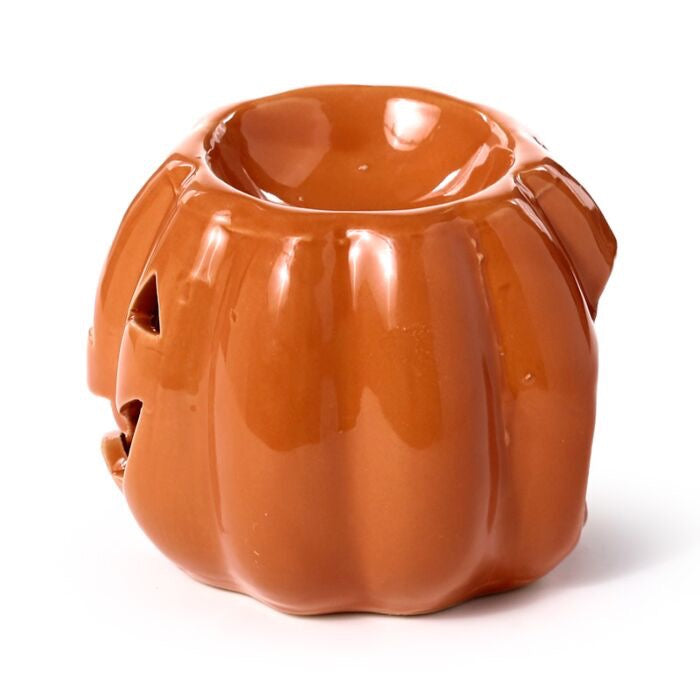Quemador de Cera y Aceite de Cerámica con Forma de Calabaza