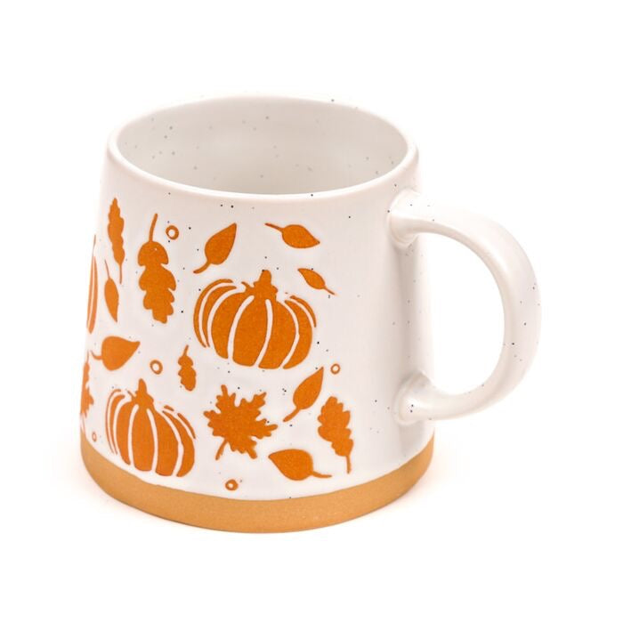 Taza de Gres con formas de Calabaza