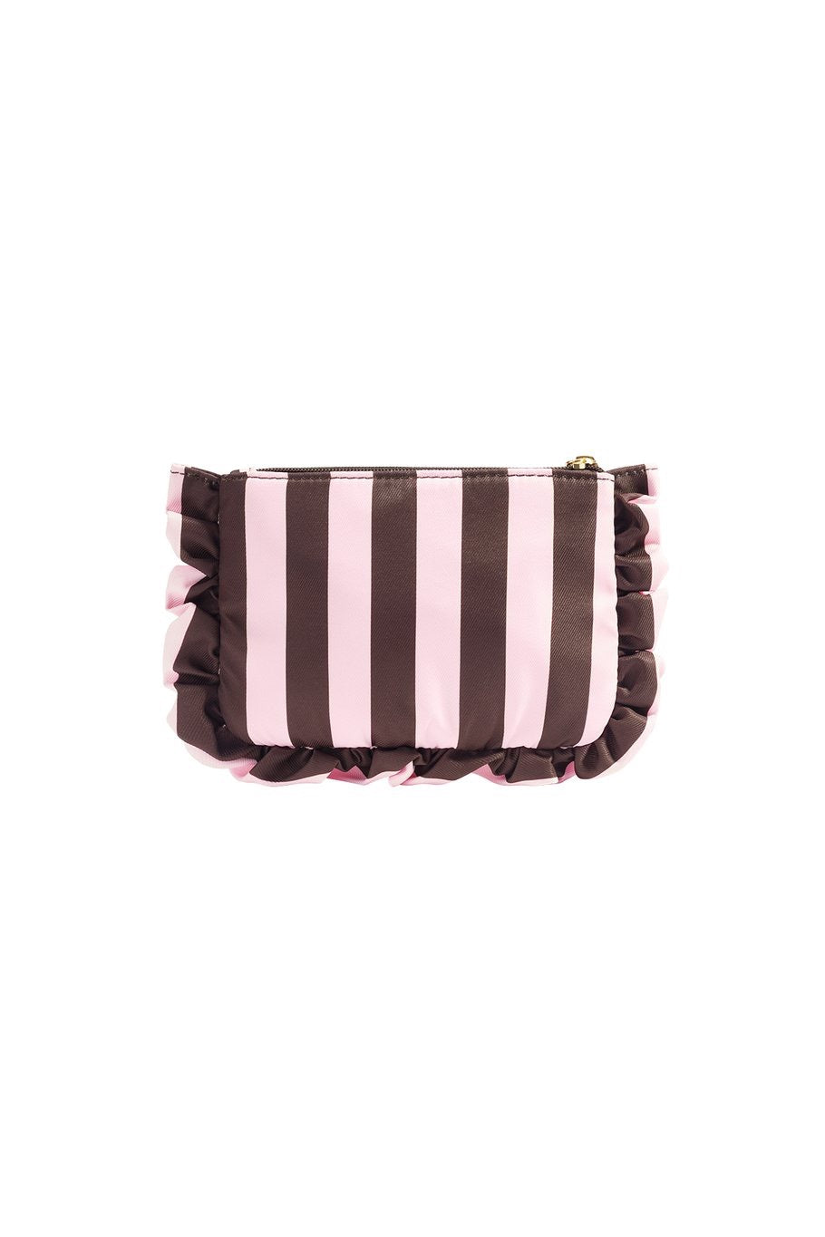 Neceser Clutch de Rayas Marron