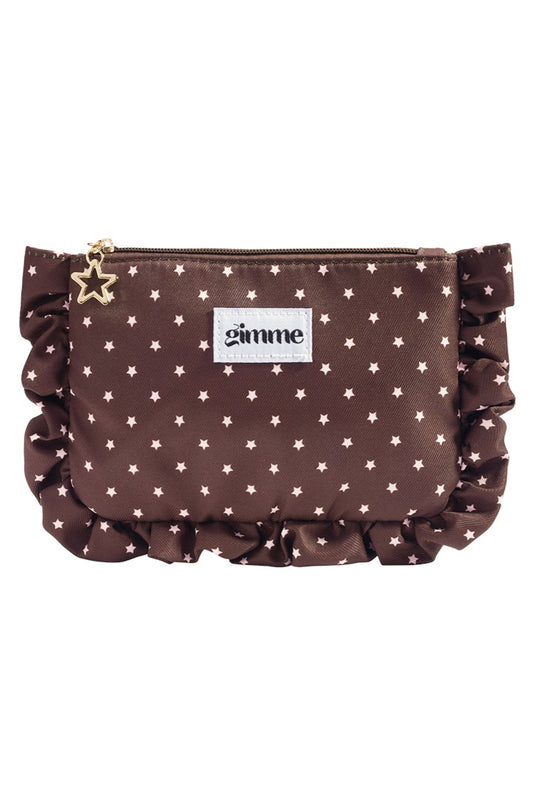 Neceser Clutch de Estrellas Marron