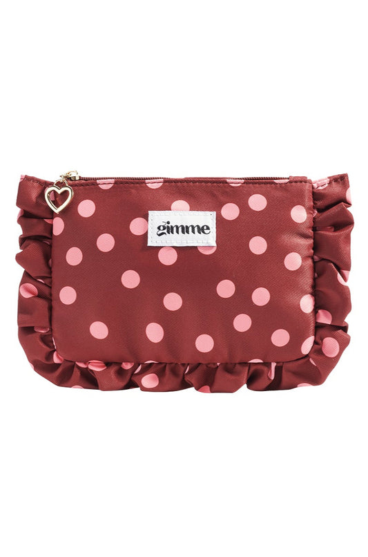 Neceser Clutch de Lunares Rojo