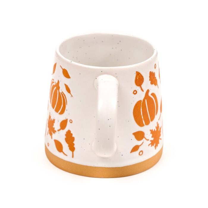Taza de Gres con formas de Calabaza